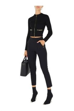 Elisabetta Franchi Chino's Trousers Black