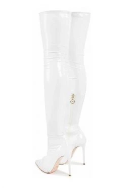 Elisabetta Franchi Hoge & Overknee Laarzen Over-knee Boots White -Elisabetta Franchi Winkel 0cf23dac39b6f7a16013172a576c479c