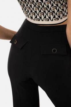 Elisabetta Franchi Wijde Broeken Wide Trousers Black 7 Elisabetta Franchi Wijde Broeken Wide Trousers Black -Elisabetta Franchi Winkel 0d88b577543cdfcf96a035e87d8ff2ca