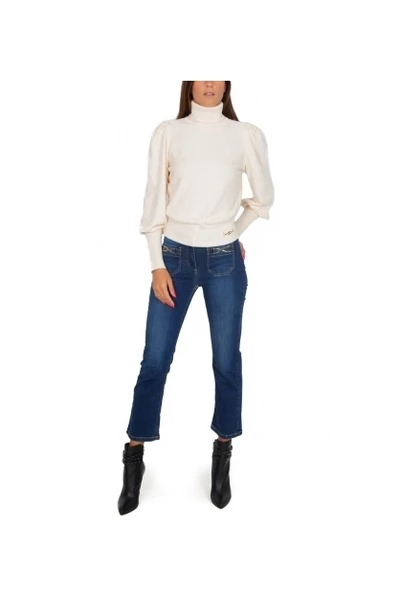 Elisabetta Franchi Cropped Jeans Blue 1 Elisabetta Franchi Cropped Jeans Blue