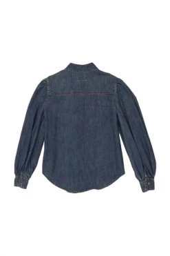Elisabetta Franchi Longsleeve Shirts Camicia In Denim Blue