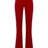 Elisabetta Franchi Wijde Broeken Wide Trousers Red