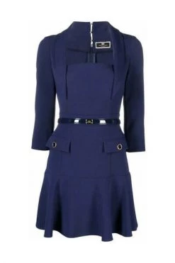 Elisabetta Franchi Casual Jurken Wrap Dresses Blue -Elisabetta Franchi Winkel 0e34933a51302f5cea15e351641dce41