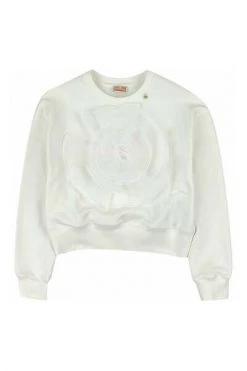 Elisabetta Franchi Sweaters Sweatshirt White