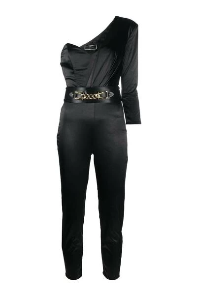 Elisabetta Franchi Jumpsuits & Tuinbroeken Jumpsuits Black 5 Elisabetta Franchi Jumpsuits & Tuinbroeken Jumpsuits Black - Afbeelding 5