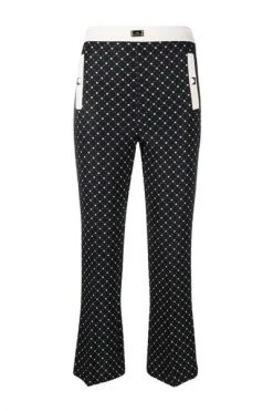 Elisabetta Franchi Broeken Cropped Trousers Black