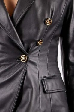 Elisabetta Franchi Leren En Suède Jassen Leather Jackets Black -Elisabetta Franchi Winkel 0f81076ea03b91393553293c85f66d81