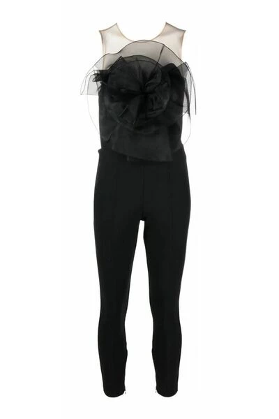 Elisabetta Franchi Jumpsuits & Tuinbroeken Jumpsuits Black 2 Elisabetta Franchi Jumpsuits & Tuinbroeken Jumpsuits Black - Afbeelding 2