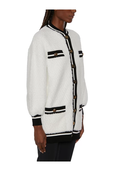 Elisabetta Franchi Vesten Cardigans Beige 2 Elisabetta Franchi Vesten Cardigans Beige - Afbeelding 2