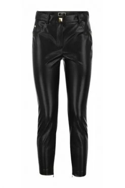 Elisabetta Franchi Leren Broeken Leather Trousers Black -Elisabetta Franchi Winkel 0fc0251441c7a7c7db57e3bed9a31a5d