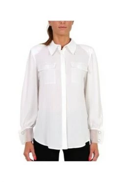 Elisabetta Franchi Longsleeve Shirts SHIRT White -Elisabetta Franchi Winkel 0ffb1d143954d1be05158d6fabe92aa6