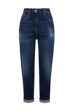 Elisabetta Franchi Cropped Jeans Jeans Blue -Elisabetta Franchi Winkel 101f0a8c32980b479353d9f9bff4df77
