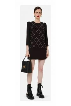 Elisabetta Franchi Blousejurken Shirt Dresses Black -Elisabetta Franchi Winkel 1056c418f6fc4cf6a07147b1a1023a91