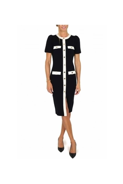 Elisabetta Franchi Casual Jurken Dresses Black 2 Elisabetta Franchi Casual Jurken Dresses Black - Afbeelding 2