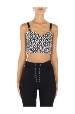 Elisabetta Franchi Tops Top TO03426E2 Black -Elisabetta Franchi Winkel 109023543062418e515d21776f8a6fdf