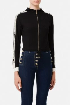 Elisabetta Franchi Hoodies & Sweatvesten Sweatshirt MK17S16E2 Black 11 Elisabetta Franchi Hoodies & Sweatvesten Sweatshirt MK17S16E2 Black -Elisabetta Franchi Winkel 11038b293be58a13d68a8cbd0d831985