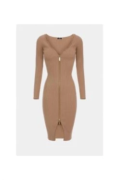 Elisabetta Franchi Casual Jurken Dresses Brown