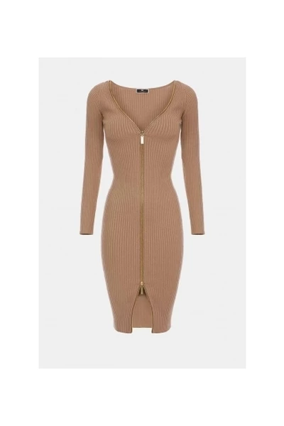 Elisabetta Franchi Casual Jurken Dresses Brown 1 Elisabetta Franchi Casual Jurken Dresses Brown