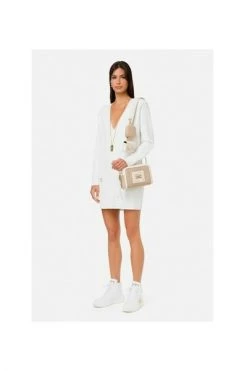 Elisabetta Franchi Casual Jurken AM75S21E2_360 Dress White