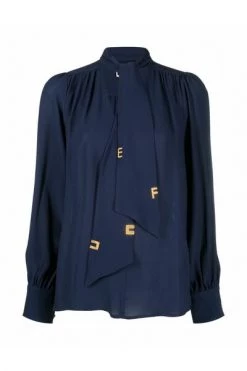 Longsleeve Shirts Elisabetta Franchi Jackets Blue Blue
