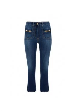 Elisabetta Franchi Cropped Jeans Jeans Blue