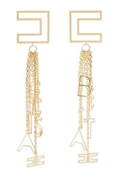 Elisabetta Franchi Oorbellen Bijoux Yellow