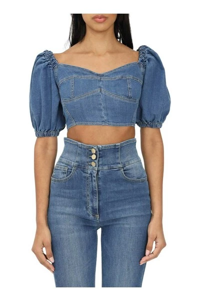 Elisabetta Franchi Shirts Top Blue 1 Elisabetta Franchi Shirts Top Blue