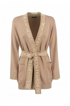 Elisabetta Franchi Vesten Cardigan Beige -Elisabetta Franchi Winkel 132fbecacbd370b56d3047dc3c9b3745