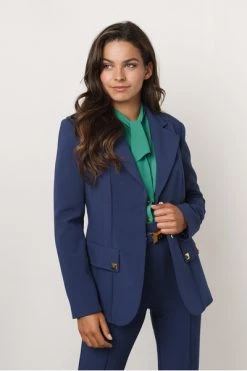 Blazers Elisabetta Franchi GI03226E2 590 INCHIOSTRO Blue -Elisabetta Franchi Winkel 141ec476928954595902917de3d17624