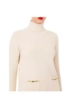 Elisabetta Franchi Coltruien Turtlenecks Beige -Elisabetta Franchi Winkel 145f82ec90f33173a770b8571a1d5efd
