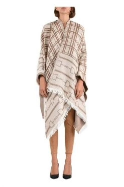 Elisabetta Franchi Poncho's Cloak Brown -Elisabetta Franchi Winkel 14b8aea3336e4a417e4448d9abc26af9