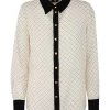 Elisabetta Franchi Longsleeve Shirts CONTRAST SHIRT Beige