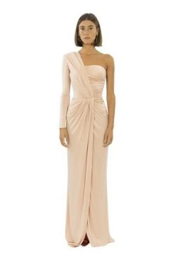 Elisabetta Franchi Feestjurken Party Dresses Beige -Elisabetta Franchi Winkel 155bfbad0a6c6ff078f15acbd3b17673