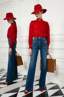 Elisabetta Franchi Blouses Red -Elisabetta Franchi Winkel 15cfef4828f4a5678804e4f5b30ece72