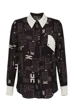 Elisabetta Franchi Longsleeve Shirts Shirt Black -Elisabetta Franchi Winkel 16d4bb0cbef34ae17d8f1489b520c55d