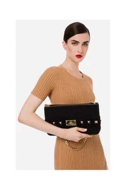Elisabetta Franchi Schoudertassen Shoulder Bags Black