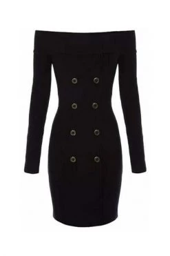 Elisabetta Franchi Casual Jurken Knitted Dresses Black
