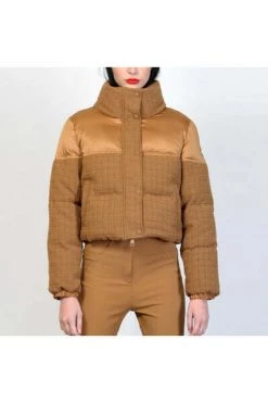 Elisabetta Franchi Winterjassen Cropped Jacket Brown 8 Elisabetta Franchi Winterjassen Cropped Jacket Brown -Elisabetta Franchi Winkel 1719a21d3300548a6b3671392b4d7da1