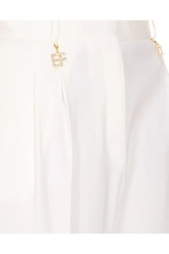 Elisabetta Franchi Pantalons Trousers White