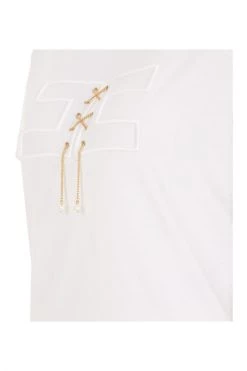 Elisabetta Franchi Sweaters T-shirt White -Elisabetta Franchi Winkel 1781c2fbd68f98c023ff23f2632a387b