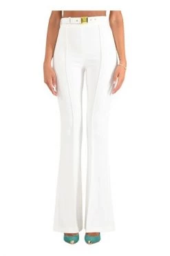 Vrijetijds Broeken ELISABETTA FRANCHI Flared Trousers White 5 Vrijetijds Broeken ELISABETTA FRANCHI Flared Trousers White -Elisabetta Franchi Winkel 1797b72a078f14c16d9e8b7b49f04d1f