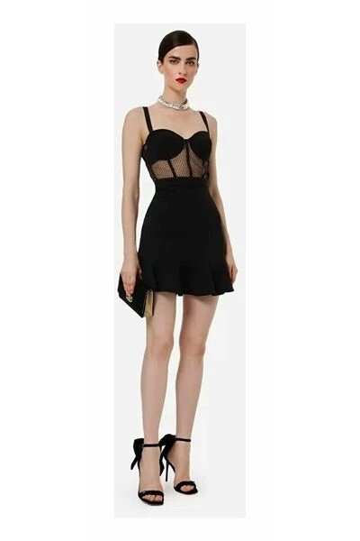 Elisabetta Franchi Casual Jurken Short Dresses Black 3 Elisabetta Franchi Casual Jurken Short Dresses Black - Afbeelding 3