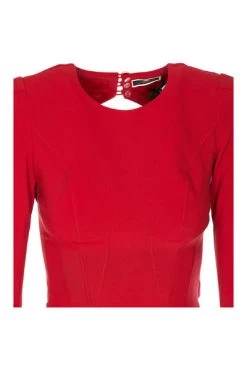 Elisabetta Franchi Casual Jurken Midi Dresses Red -Elisabetta Franchi Winkel 18f258a2d667941dc096002d16cb8245