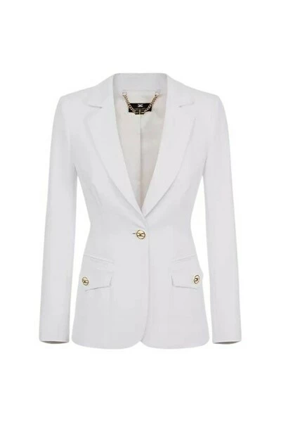Elisabetta Franchi Blazers White 4 Elisabetta Franchi Blazers White - Afbeelding 4