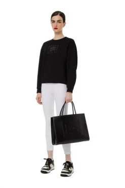 Elisabetta Franchi Hoodies & Sweatvesten SWEATSHIRT Black