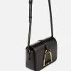 Elisabetta Franchi Schoudertassen Eco -leather Bag With Shoulder Strap And Bracket Black
