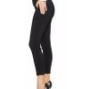 Elisabetta Franchi Pantalons Trousers With Zip On The Hem Black