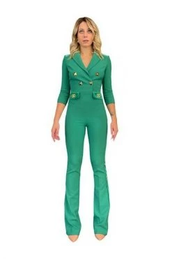 Elisabetta Franchi Jumpsuits & Tuinbroeken Jumpsuits Green -Elisabetta Franchi Winkel 1a21d1557134d9b06ed2bcc9667c9f4f