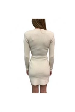 Elisabetta Franchi Casual Jurken Knitted Dresses White -Elisabetta Franchi Winkel 1a5e897de20aedb5fee605afd807ad80