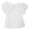 Elisabetta Franchi Jurken My Baby Girl Baby Girl Dress In Cotton Popeline White